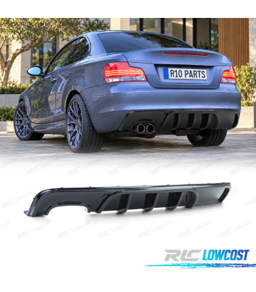 DIFUSOR BMW E82 E88 06-13 LOOK M PERFORMANCE PRETO BRILHANTE