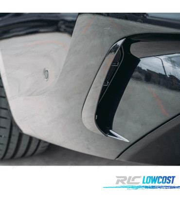FRISOS PARA-CHOQUES TRASEIRO BMW G20 19-22 LOOK M PRETO BRILHANTE