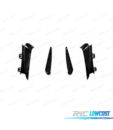 FRISOS PARA-CHOQUES TRASEIRO BMW G20 19-22 LOOK M PRETO BRILHANTE