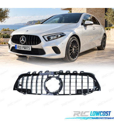 GRELHA MERCEDES CLASSE A W177 V177 18-24 LOOK GT PRETO BRILHANTE CAMARA