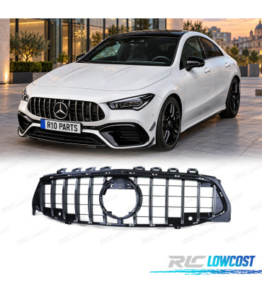 GRELHA MERCEDES CLA C118 X118 19-23 LOOK GT PRETO BRILHANTE CAMARA