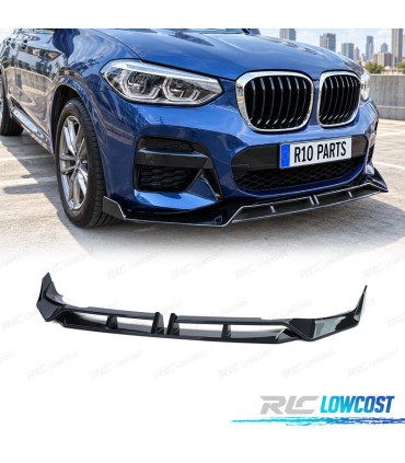 SPOILER LIP BMW X3 G01 21-24 LOOK M PERFORMANCE PRETO BRILHANTE