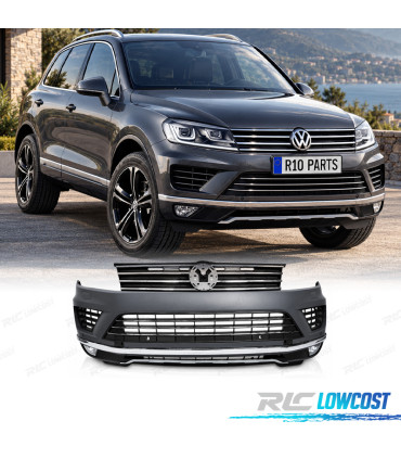 PARA-CHOQUES FRONTAL VOLKSWAGEN VW TOUAREG 14-18 LOOK R LINE PDC SRA