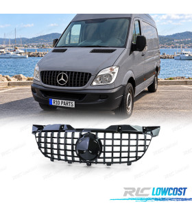 GRELHA MERCEDES SPRINTER W906 06-13 LOOK GT PRETO BRILHANTE