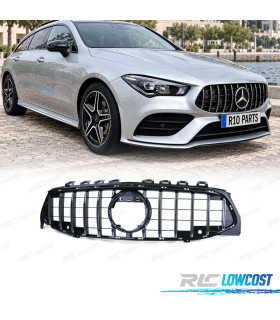 GRELHA MERCEDES CLA X118 19-23 LOOK GT PRETO BRILHANTE CROMADO