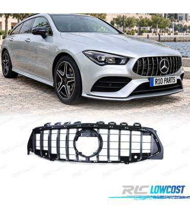 GRELHA MERCEDES CLA X118 19-23 LOOK GT PRETO BRILHANTE CROMADO