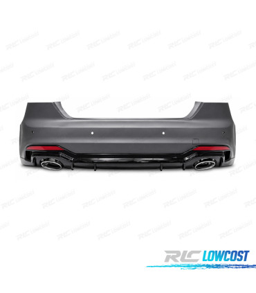 PARA-CHOQUES TRASEIRO AUDI A5 16-19 LOOK RS5 PRETO