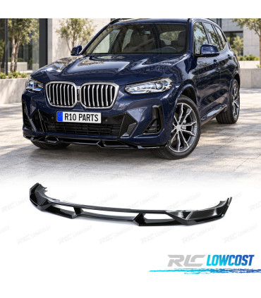 SPOILER LIP BMW X3 G01 21-24 LOOK M PERFORMANCE PRETO BRILHANTE