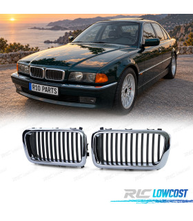 GRELHAS BMW E38 94-01 CROMO PRETO