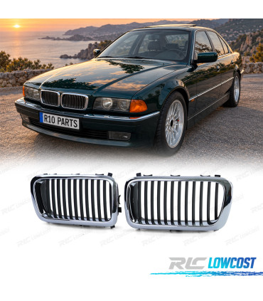 GRELHAS BMW E38 94-01 CROMO PRETO