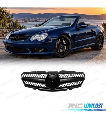 GRELHA MERCEDES SL R230 01-06 LOOK AMG PRETO BRILHANTE