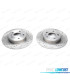 KIT CONJUNTO DE 2 DISCOS DE TRAVÃO PERFURADOS RANHURADOS 224MM MODELO 6222