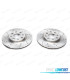 KIT CONJUNTO DE 2 DISCOS DE TRAVÃO PERFURADOS RANHURADOS 277MM MODELO DSC006261