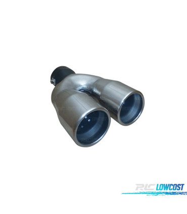 PONTEIRA DE ESCAPE DUPLA EM INOX