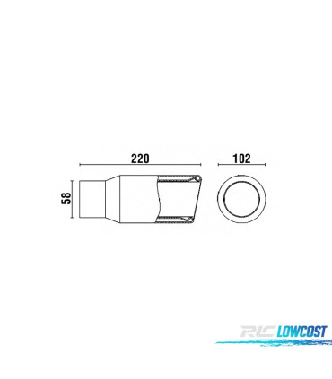 PONTEIRA DE ESCAPE EM INOX