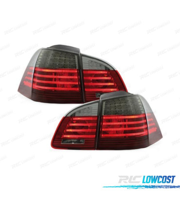 FAROLINS TRASEIROS LED BMW E61 TOURING 03-07 VERMELHO ESCURECIDO