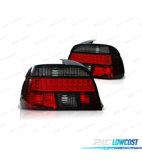 FAROLINS TRASEIROS LED BMW E39 00-03 VERMELHO PRETO