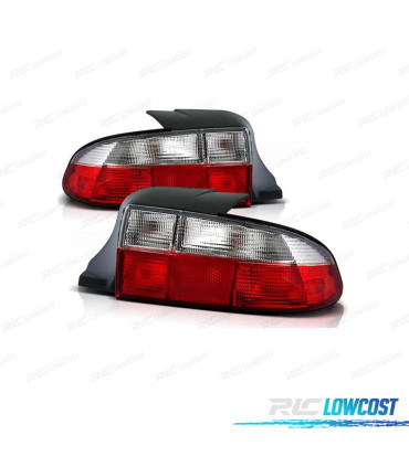 FAROLINS TRASEIRO PARA BMW Z3 96-99 VERMELHO BRANCO
