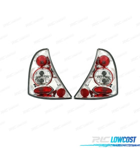 FAROLINS TRASEIROS RENAULT CLIO II 98-01 CROMADO