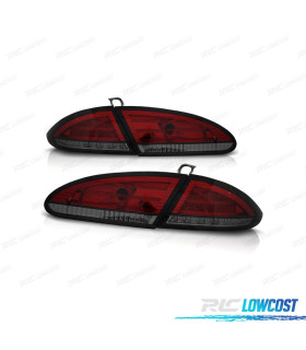 FAROLINS TRASEIROS LED SEAT LEON 1P 04-09 VERMELHO ESCURECIDO