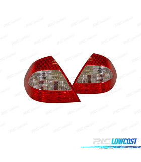 FAROLINS LED MERCEDES CLASSE E W211 02-06 VERMELHO CROMADO