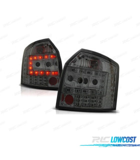 FAROLINS LED AUDI A4 B6 AVANT 01-04 FUNDO CROMADO FUMADO