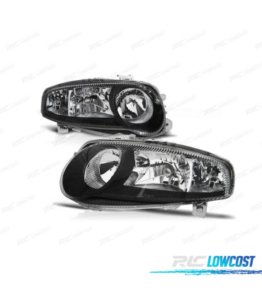 FARÓIS FRONTAIS ALFA ROMEO 147 LOOK GTA. FUNDO PRETO