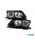 FARÓIS BMW E46 4P 01-05 ANGEL EYES FUNDO PRETO