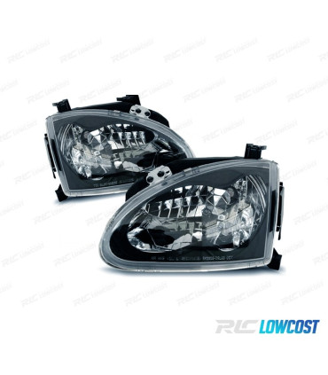 FARÓIS OPTICAS HONDA CRX DEL SOL 92-97 PRETO