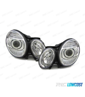 FARÓISXENON MERCEDES CLASE E W211 02-06 FUNDO CROMADO