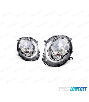 FARÓIS TIPO OEM MINI COOPER R56 06-10 CROMADO