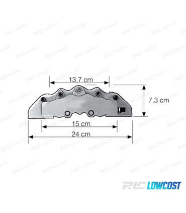 KIT CONJUNTO CAPAS TAMPAS LOOK BREMBO PINÇAS DE TRAVÃO FRONTAIS VERMELHAS