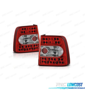 FAROLINS TRASEIROS LED VOLKSWAGEN VW PASSAT 3B 96-00 VERMELHO