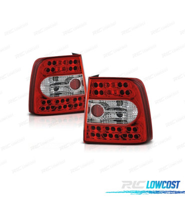 FAROLINS TRASEIROS LED VOLKSWAGEN VW PASSAT 3B 96-00 VERMELHO