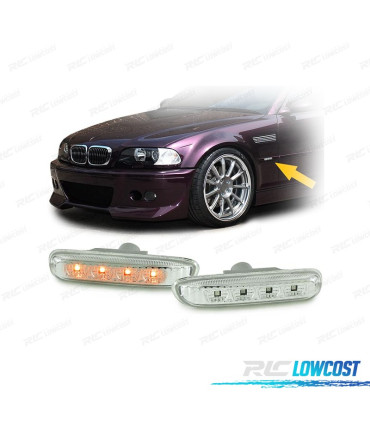 PISCAS LATERAIS LED BRANCOS BMW E46 BERLINA 98-01 COUPÉ 99-03