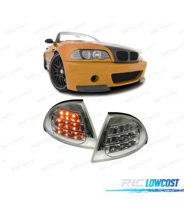 PISCAS FRONTAIS LED BMW E46 BERLINA 98-01 CROMADO
