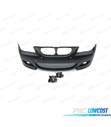 PÁRA-CHOQUES FRONTAL BMW E60 E61 07-10 PDC LOOK M5 + FARÓIS NEVOEIRO