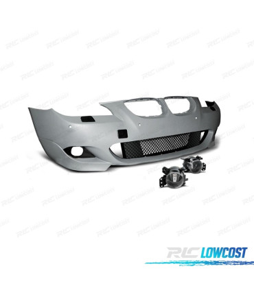 PÁRA-CHOQUES FRONTAL BMW E60 E61 07-10 COM PDC LOOK PACK M + FAROIS NEVOEIRO
