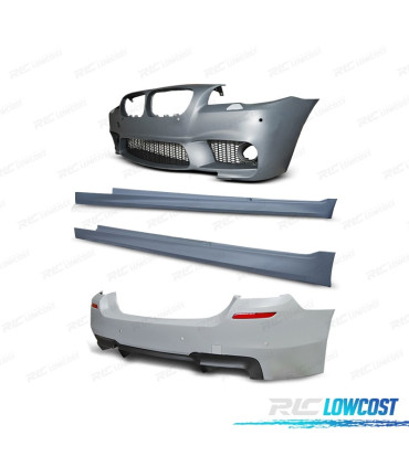 KIT CARROÇARIA BMW F10 10-13 COM PDC + LAVA-FARÓIS LOOK M5