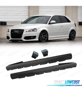 EMBALADEIRAS LATERAIS AUDI A3 8P 03-11 3 PORTAS LOOK S3