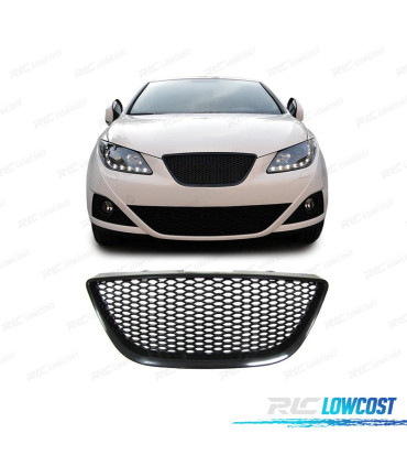 GRELHA FRONTAL SEM SÍMBOLO SEAT IBIZA 08-12 PRETO