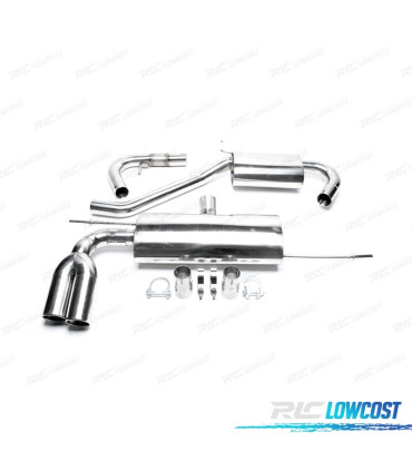LINHA DE ESCAPE EM INOX VOLKSWAGEN VW GOLF V GTI AUDI A3 8P