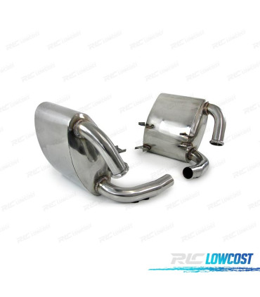 PONTEIRAS ESCAPE PORSCHE 911 996 C2 C4 C4S AÇO INOX