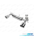 PANELA DE ESCAPE COM DUPLA SAIDA EM INOX VOLKSWAGEN VW GOLF 5 MK V PARA AUDI A3 8P