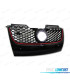 GRELHA DIANTEIRA VOLKSWAGEN VW GOLF 5 LOOK GTI PRETO VERMELHO