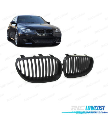 GRELHAS FRONTAIS BMW E60 E61 03-10 PRETO FOSCO LOOK M5