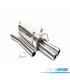 PANELA DE ESCAPE PARA BMW SERIE 3 E36 L6 1991-1998 INOX x2