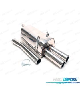 PANELA DE ESCAPE PARA BMW SERIE 3 E36 L6 1991-1998 INOX x2