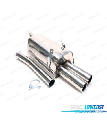 PANELA DE ESCAPE PARA BMW SERIE 3 E36 L6 1991-1998 INOX x2