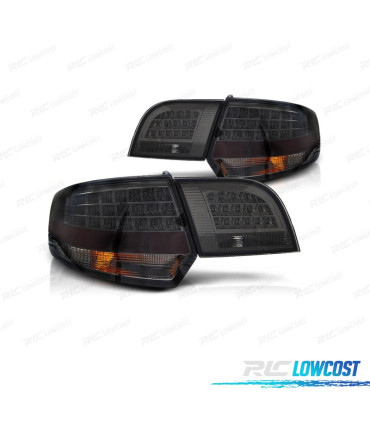 PILOTOS AUDI A3 8PA SPORTBACK 04-08 LED VERMELHO ESCURECIDO